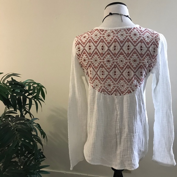 🌵Knox Rose/Long sleeve Peasant lightweight Top - Picture 4 of 6